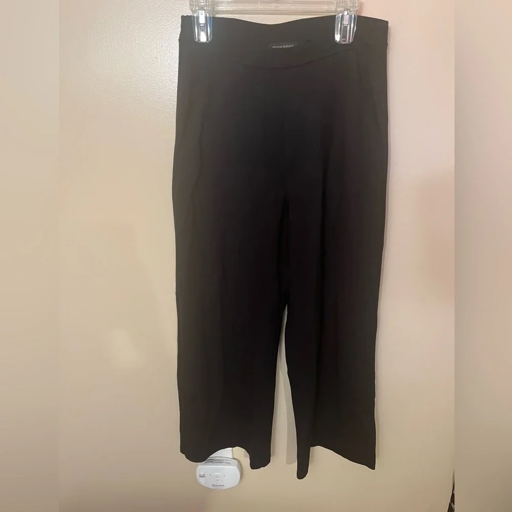 Banana Republic Black Wide Leg Pants Sz M